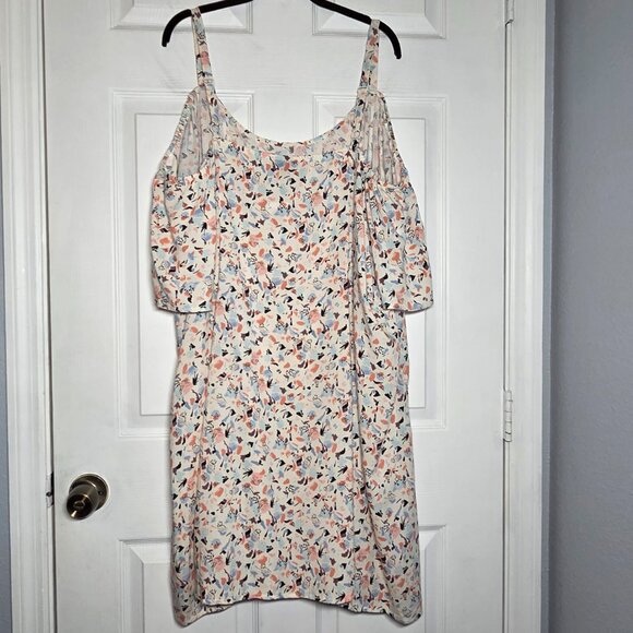 Torrid Challis Mini Cold Shoulder Trapeze Dress  - Size:4 (4X – 26W) - Picture 2 of 5